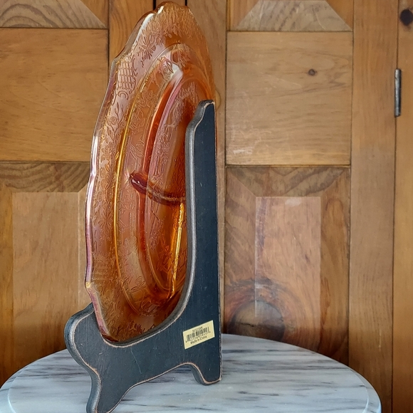 Carnival Glass Divided Plate - Picture 3 of 13